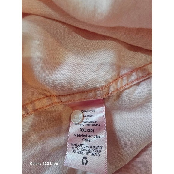Men's, szXXL/20 button up dress shirt,in pink - Picture 5 of 5